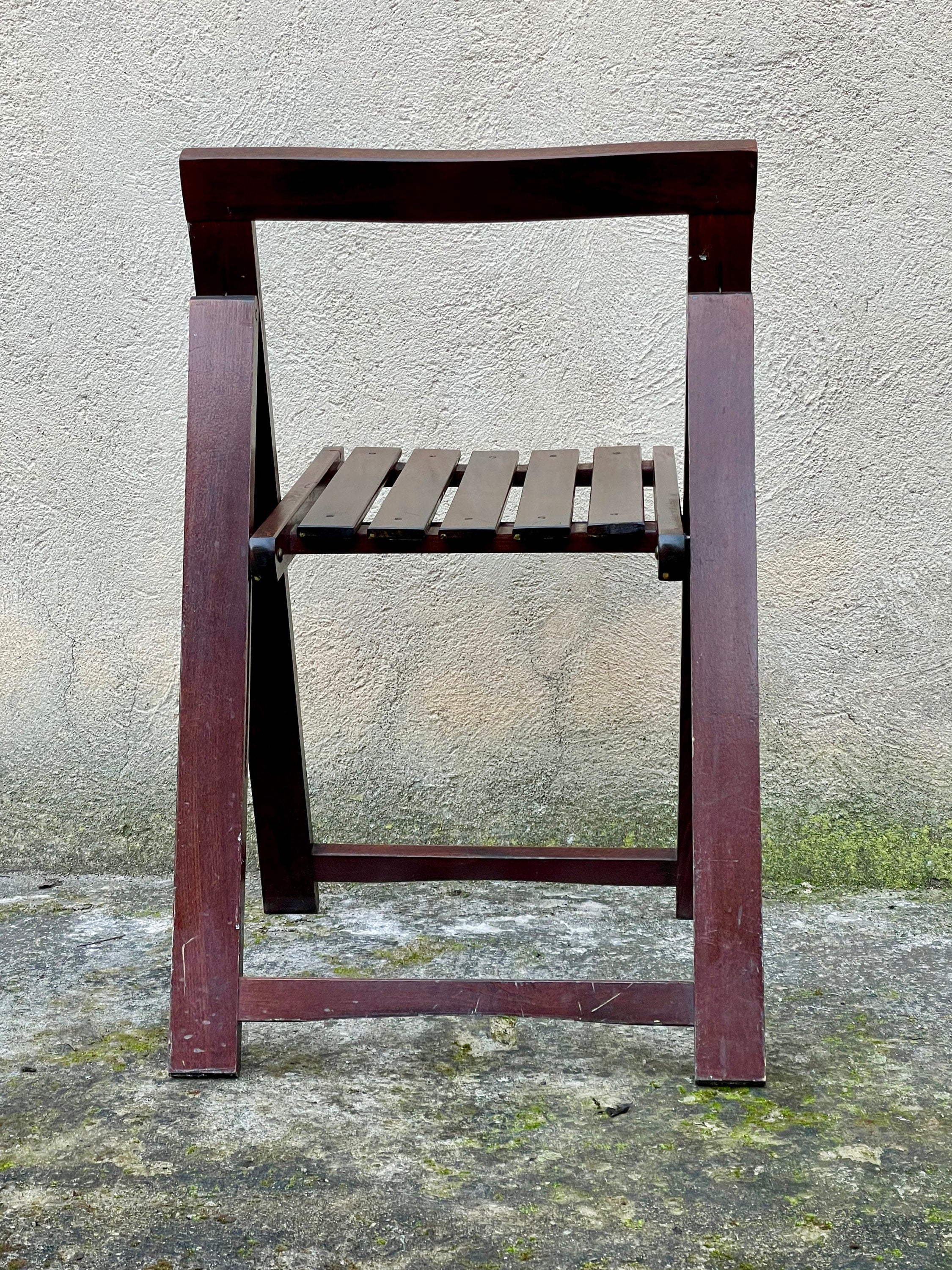 Wooden Folding Chairs in the style of Aldo Jacober Trieste for Alberto Bazzani | 1960s