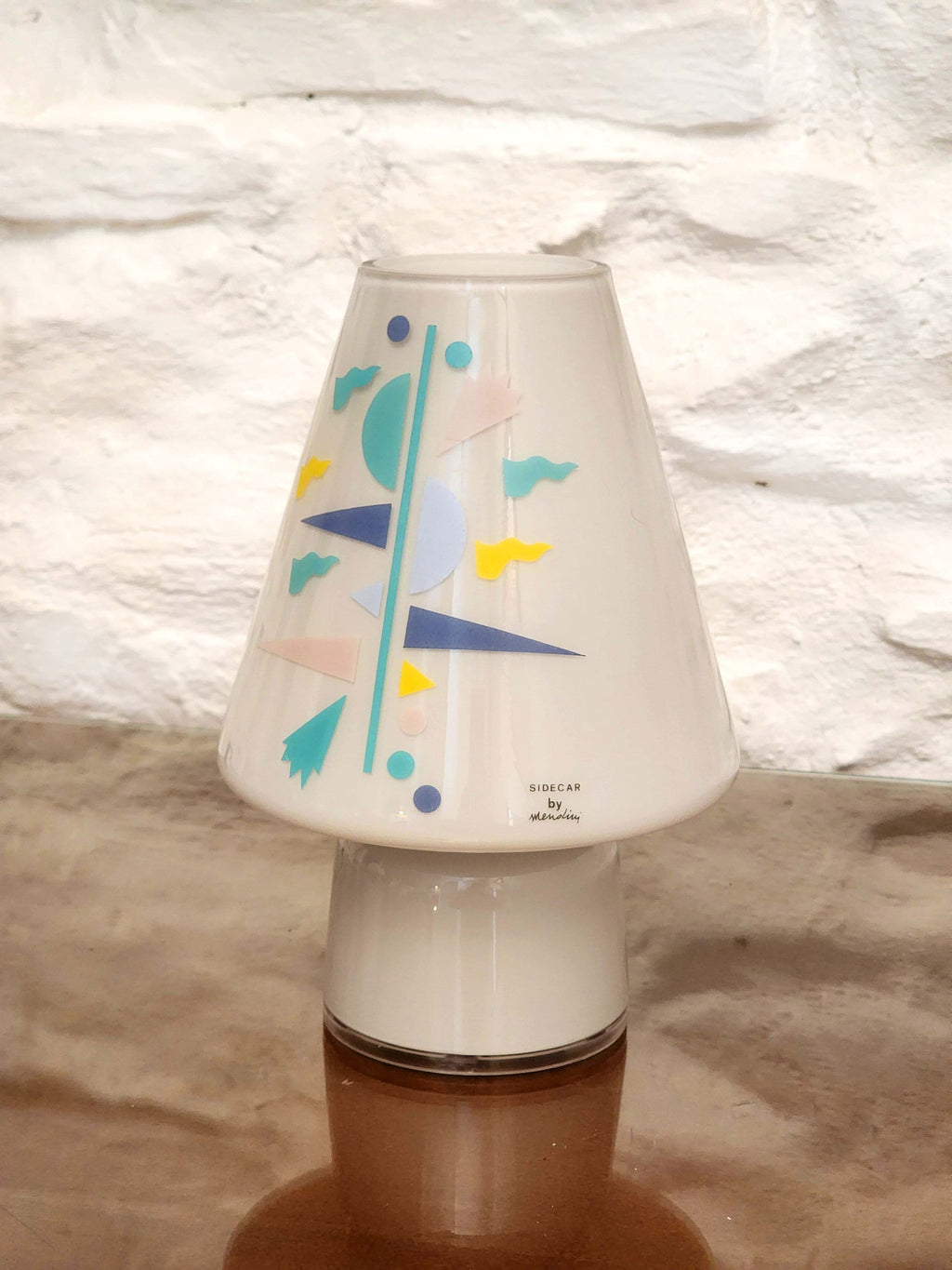 Bibi Sidecar Murano Glass Table Lamps by Alessandro Mendini for Artemide | Italian Postmodern | 1990s