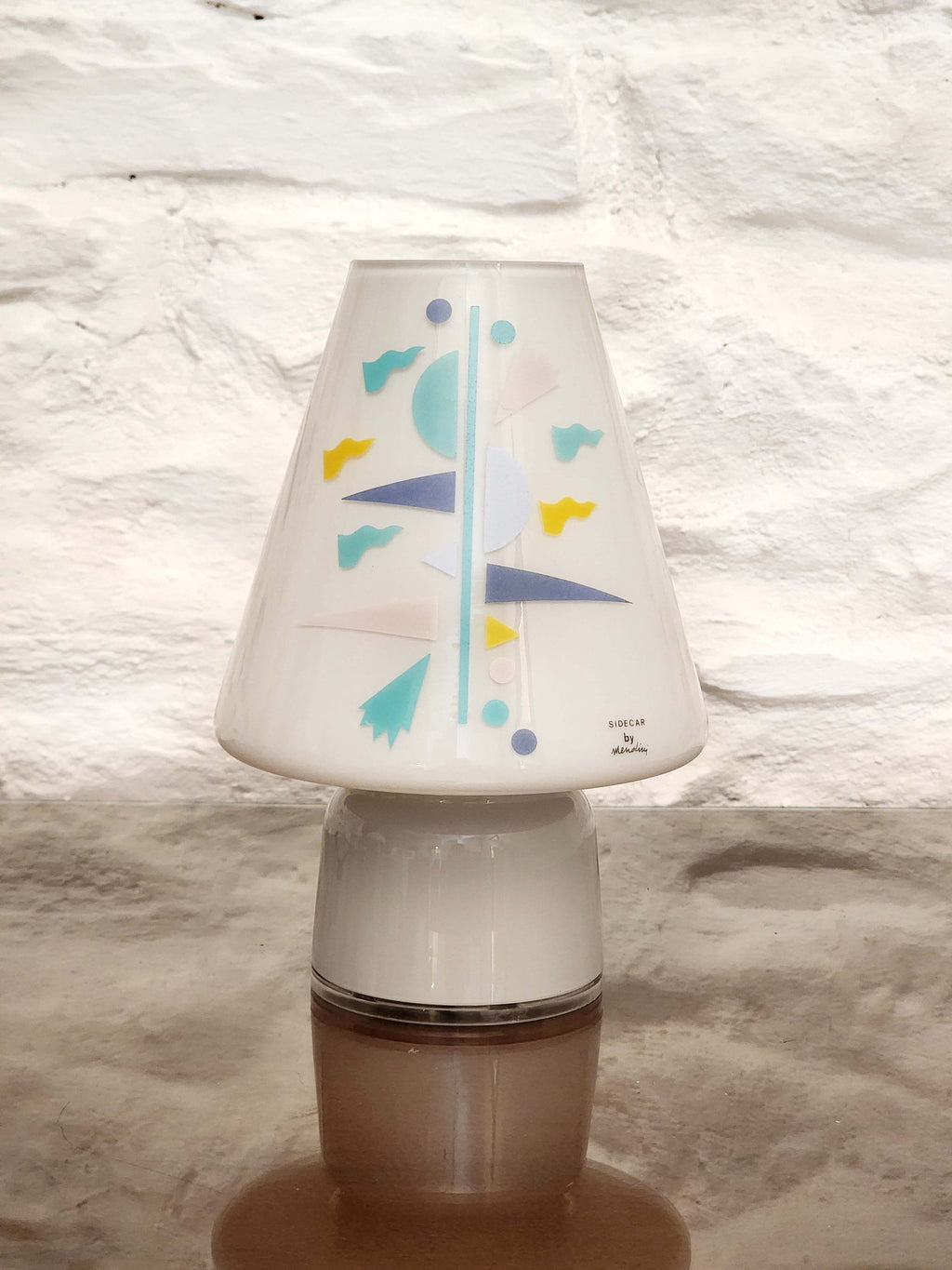 Bibi Sidecar Murano Glass Table Lamps by Alessandro Mendini for Artemide | Italian Postmodern | 1990s