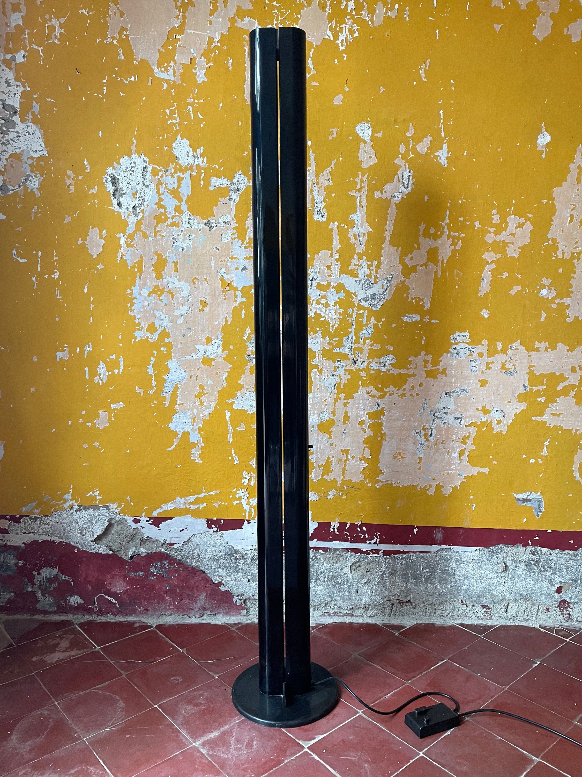 Megaron Torchiere Floor Lamp by G. Frattini for Artemide | Italian Postmodern | 1980s