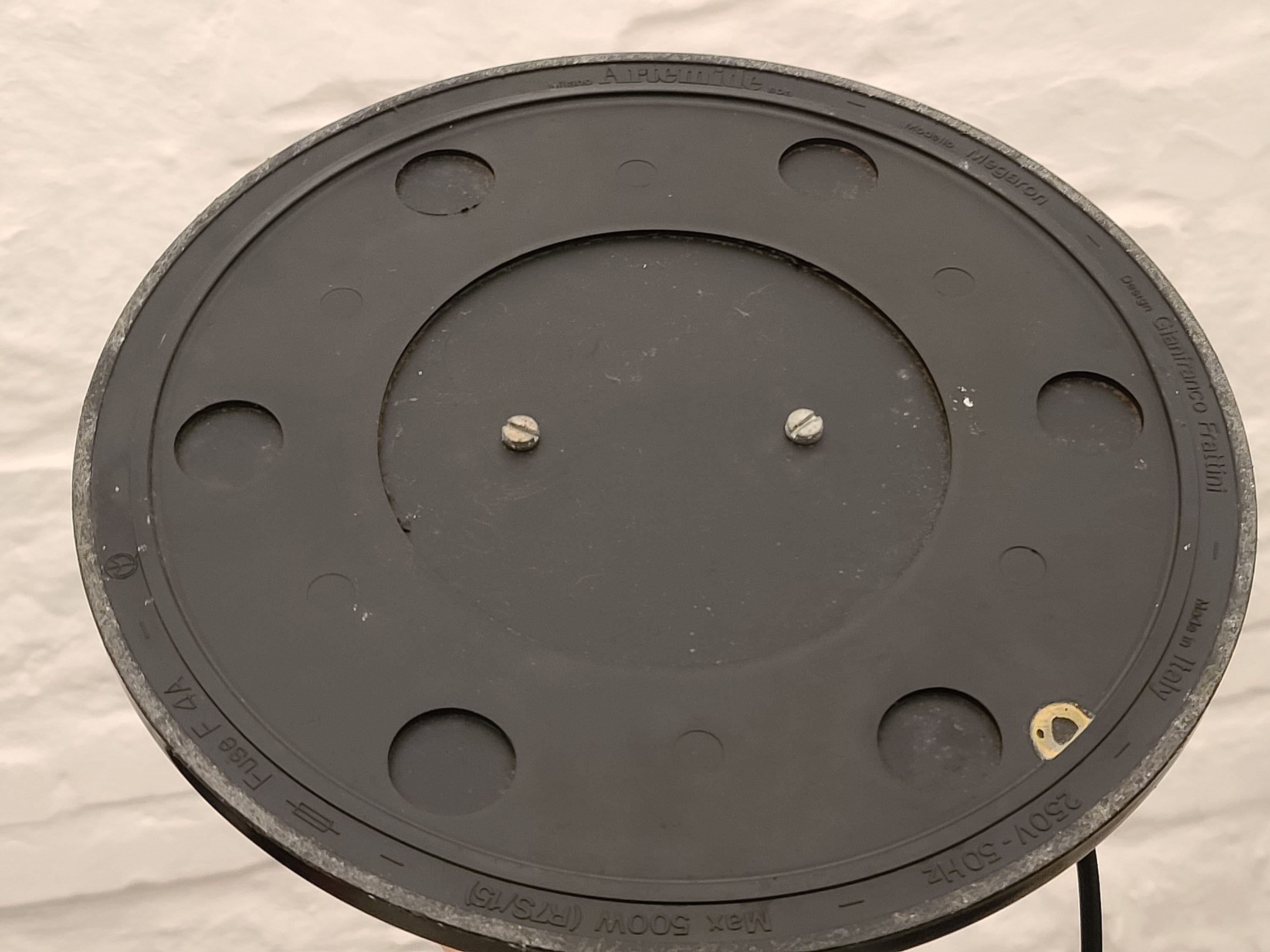 Megaron Torchiere Floor Lamp by G. Frattini for Artemide | Italian Postmodern | 1980s