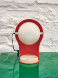 Telegono Plastic Table Lamp in Orange by Vico Magistretti for Artemide | Italian Space Age | 1960s