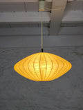 Round UFO Saucer Cocoon Resin Hanging Lamp (43 cm) | Italian Midcentury Modern | 1960s