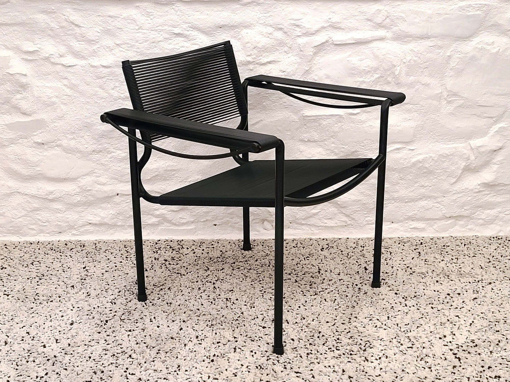 Black Spaghetti 109 Armchair Chair by Giandomenico Belotti for Alias | Postmodern | Vintage Italian Design | 1980s