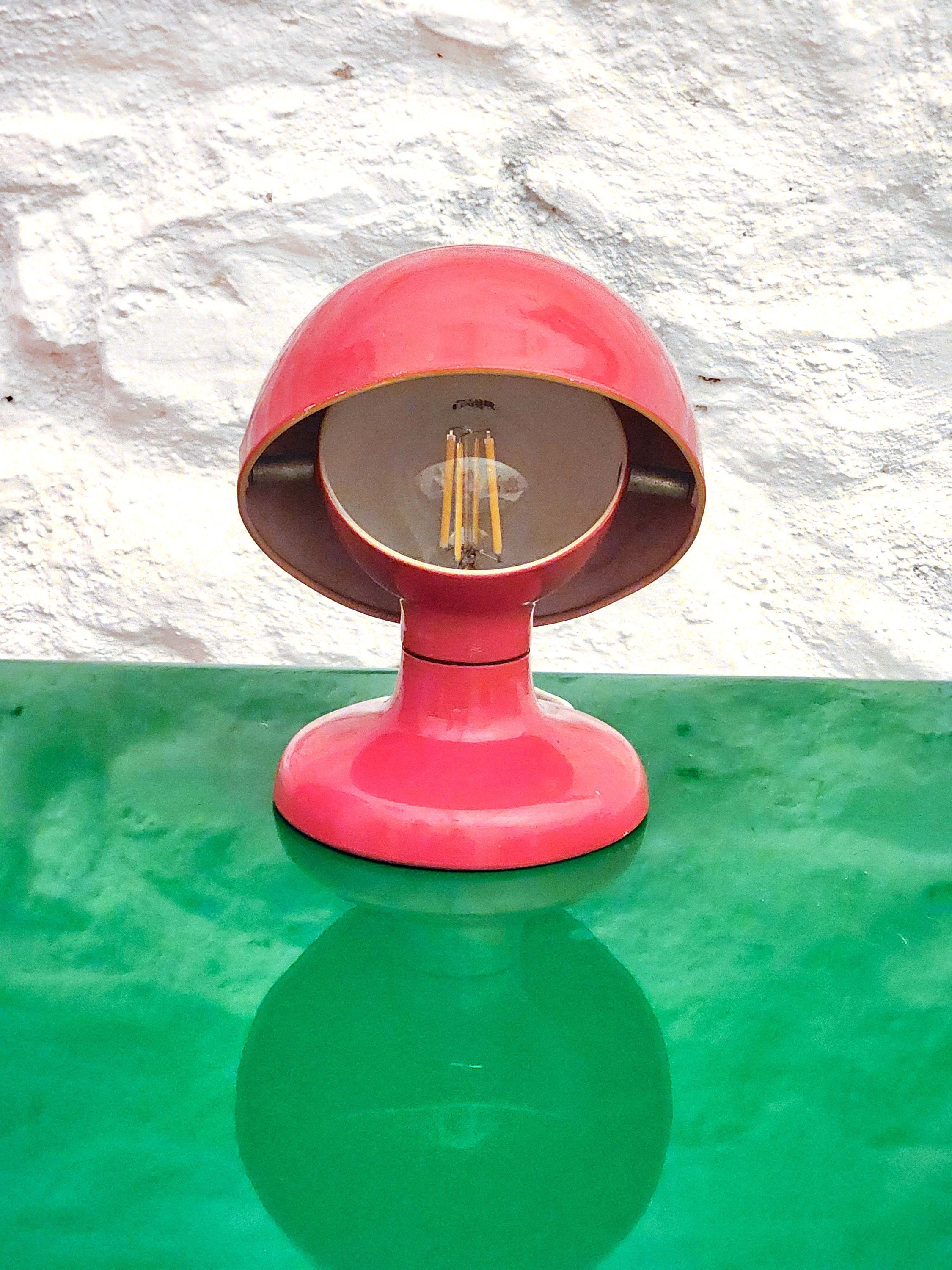 Jucker Table Lamp in Red by Tobia Scarpa for Flos | Italian Space Age | 1960s