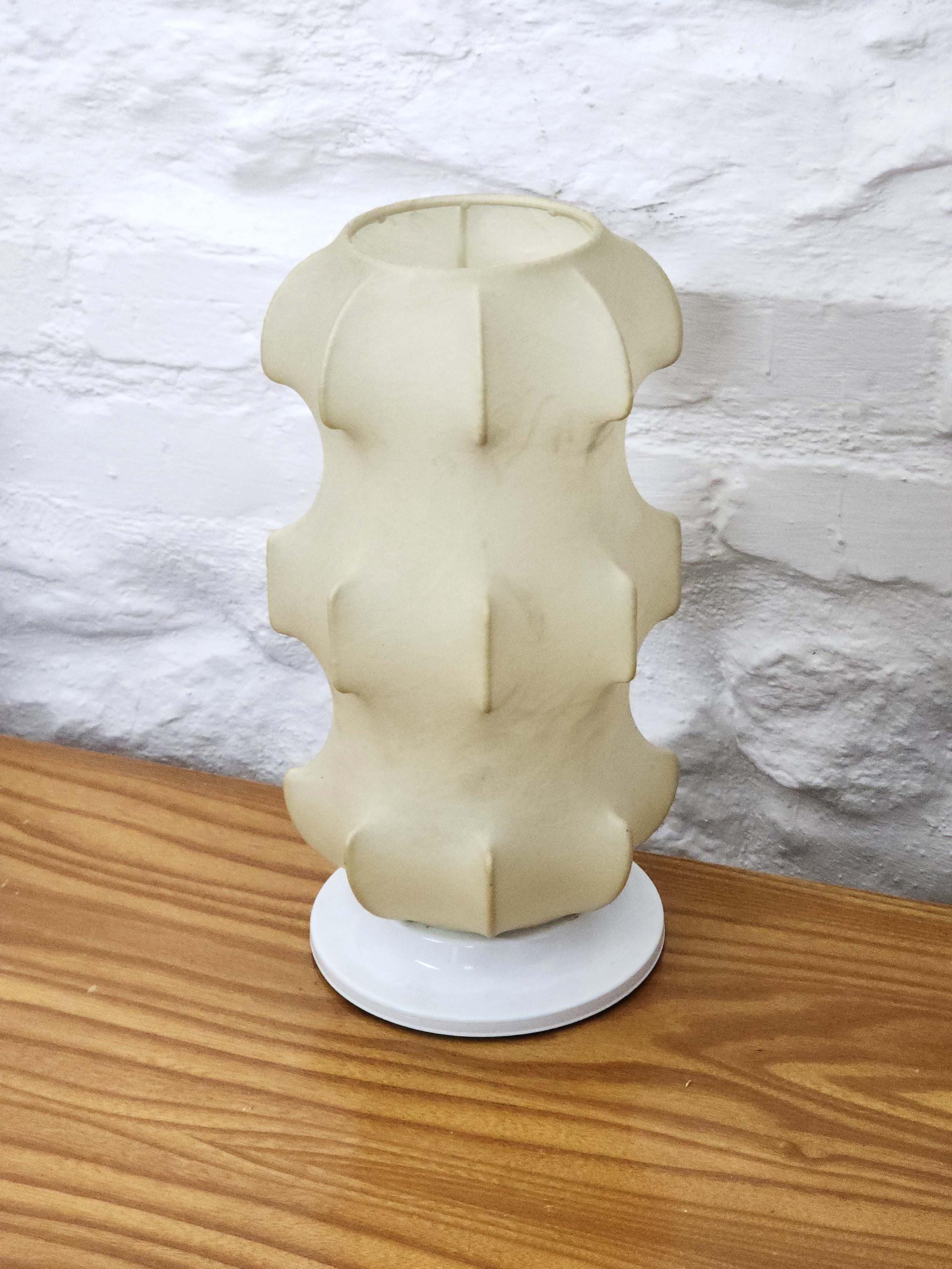 Vintage Resin Cocoon Table Lamp in the style of Castiglioni | Italian Midcentury Modern | 1960s