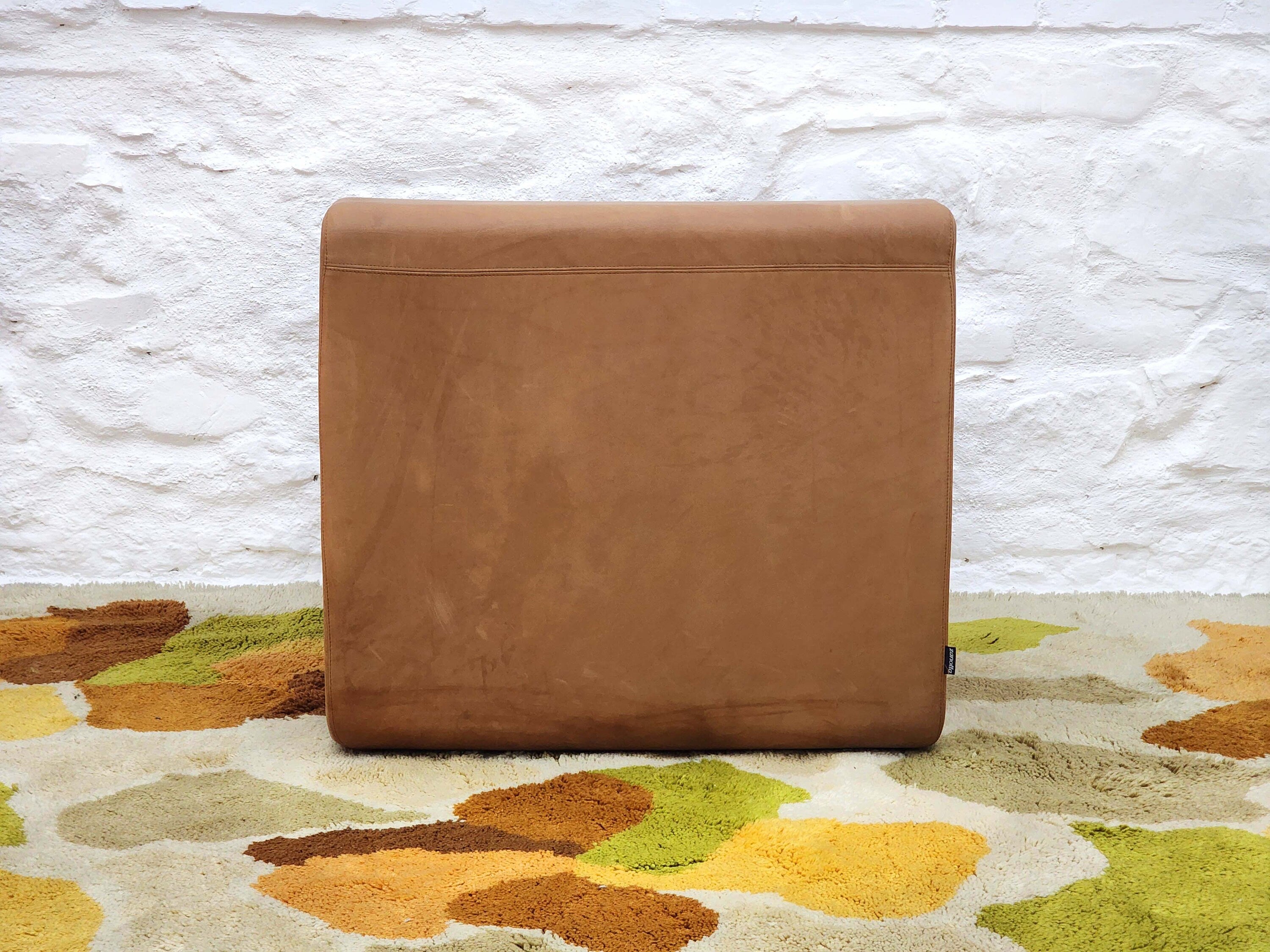 Karelia Lounge Chair in Brown Leather by Liisi Beckmann for Zanotta | Italian Space Age | 1960s