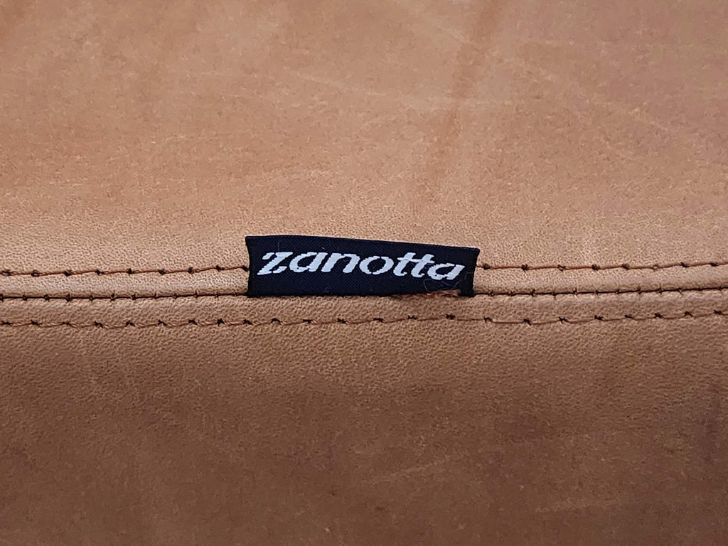 Karelia Lounge Chair in Brown Leather by Liisi Beckmann for Zanotta | Italian Space Age | 1960s