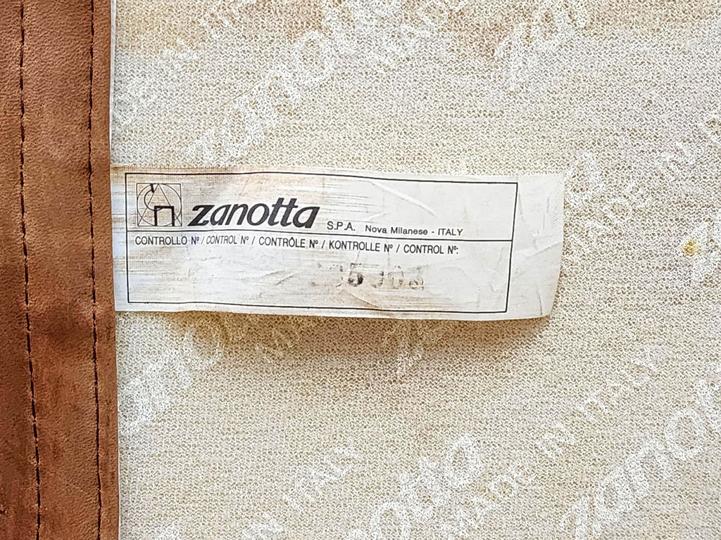 Karelia Lounge Chair in Brown Leather by Liisi Beckmann for Zanotta | Italian Space Age | 1960s